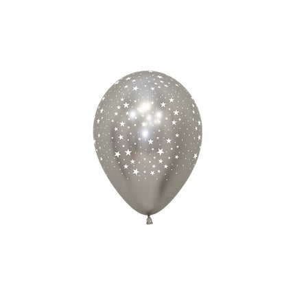 Globos Estrellas Reflex Mix 12cm 50pcs