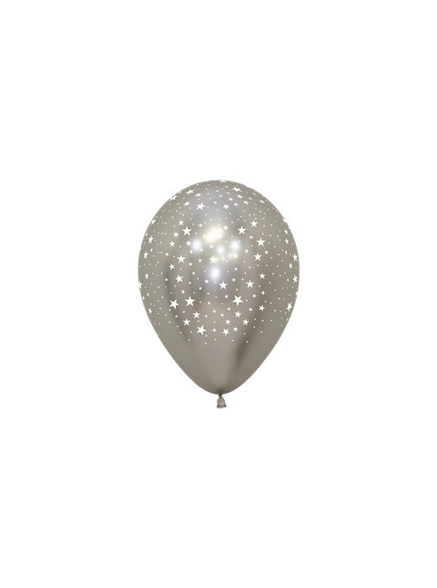 Globos Estrellas Reflex Mix 12cm 50pcs