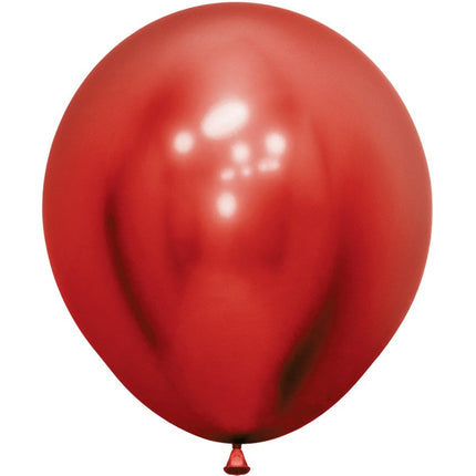 Globos Reflex Rojo 45cm 6pcs