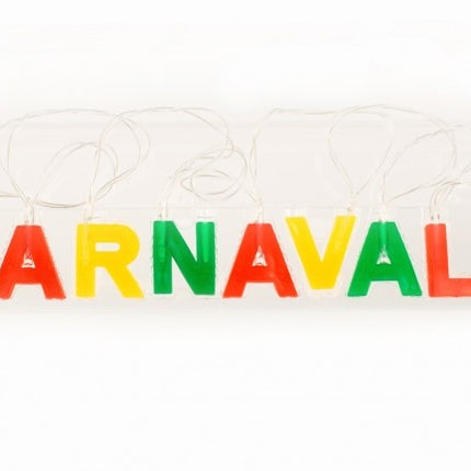 Fular Letra Carnaval Rojo Amarillo Gr