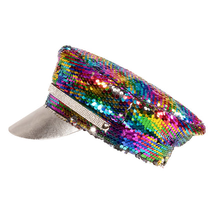 Gorra Reversible Arco Iris Plata