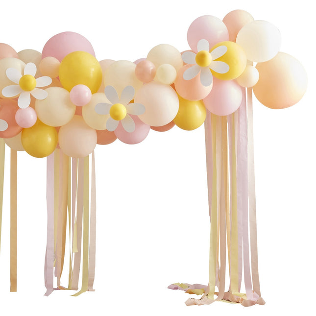 Arco de Globos Flores Pastel