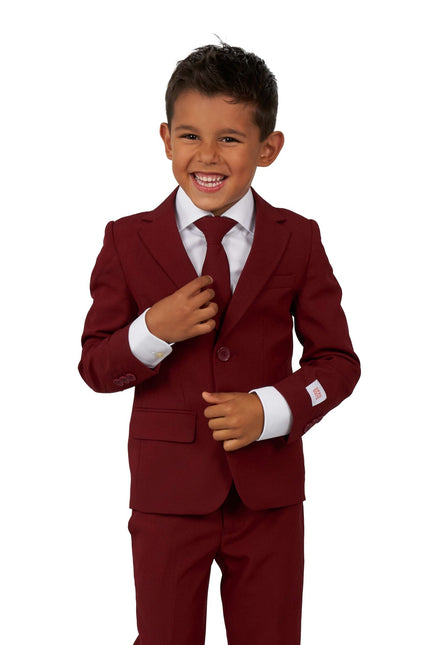 Traje Rojo Burdeos Niño OppoSuits