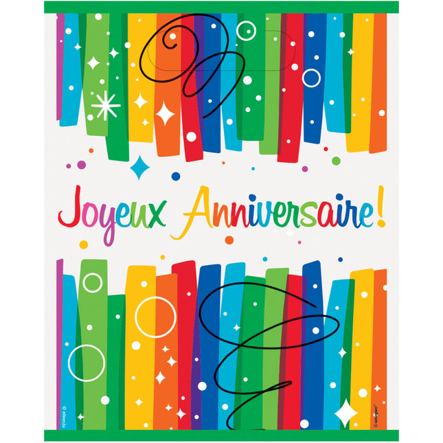 Bolsas de fiesta Joyeux Anniversaire 8pcs