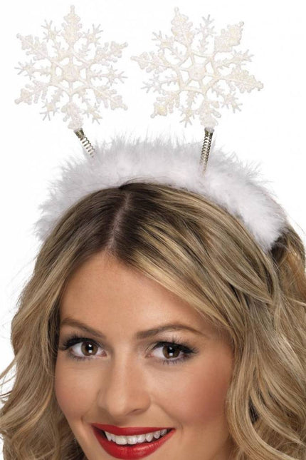 Diadema de Navidad Copos de Nieve