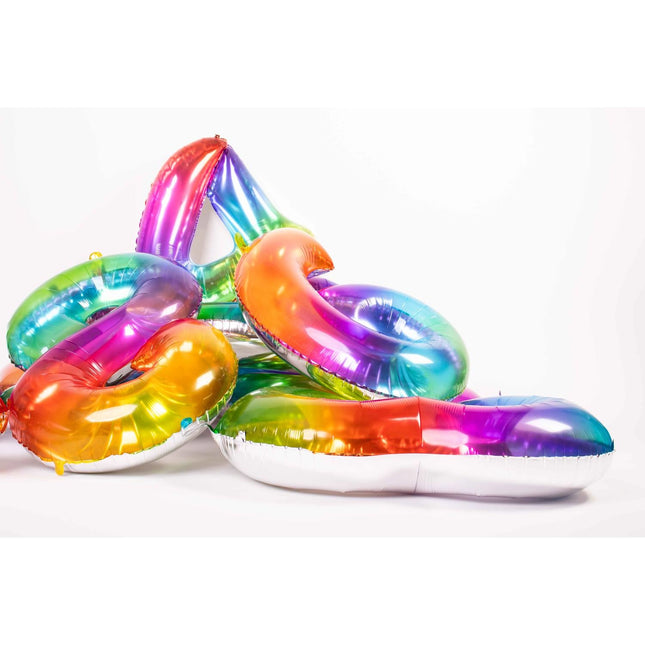 Globo de foil Figura 4 Arco Iris XL 81cm vacío