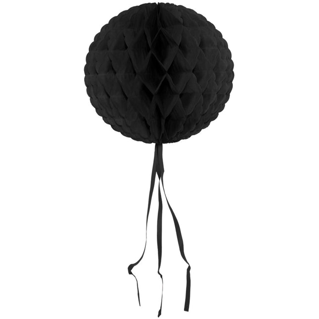 Bola Panal Flecos Negros 30cm