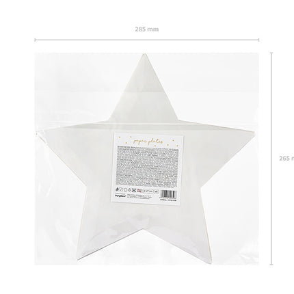 Platos Estrella Little Star Oro 27cm 6pcs