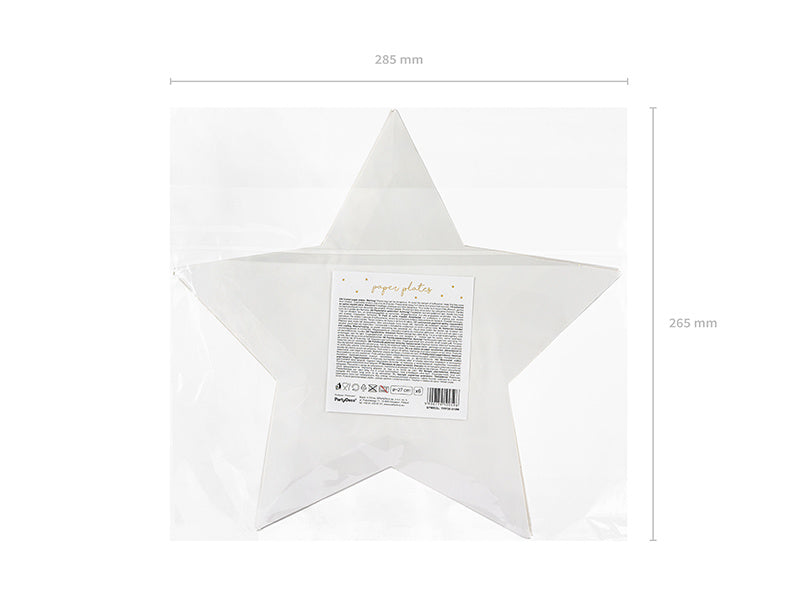 Platos Estrella Little Star Oro 27cm 6pcs