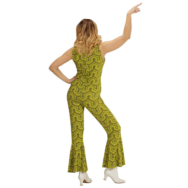 Mono Disco 70S Verde Mujer