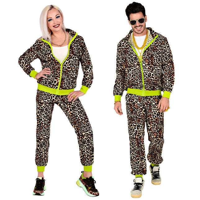 Chándal Neon 80S Leopardo defectuoso