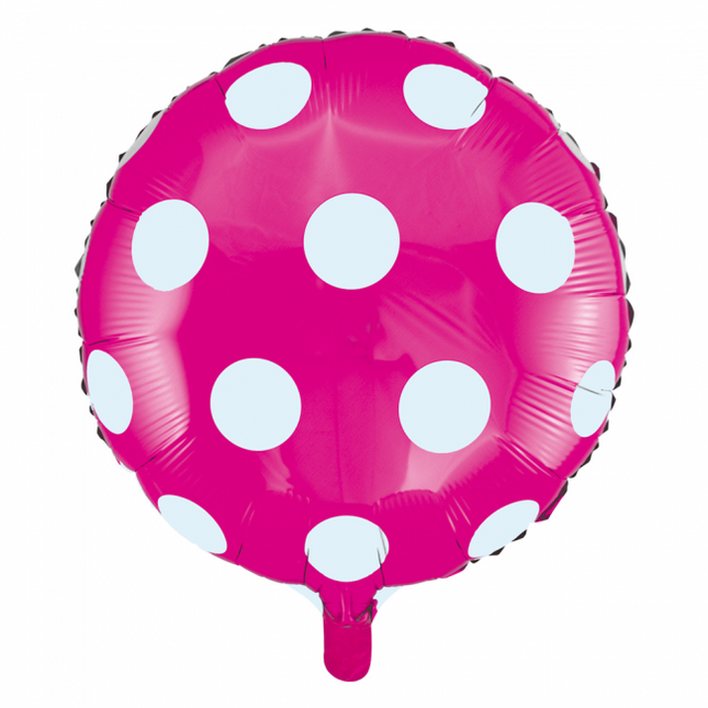 Globo de Helio Dots Rosa 45cm vacío