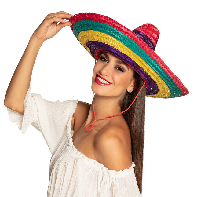 Sombrero de colores 49cm