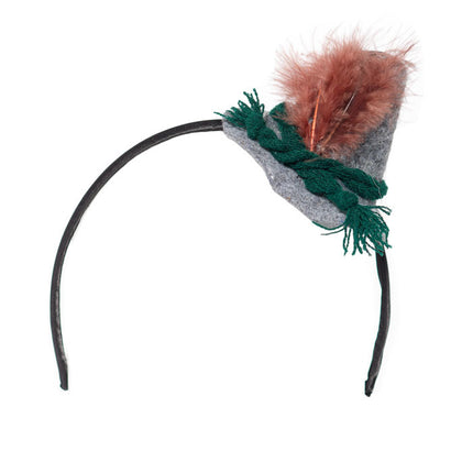 Gorro Oktoberfest Hairband Tiroler Gris