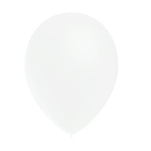 Globos Blancos Metálicos 25cm 50pcs