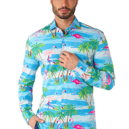 Camisa Hawaii Flamingo Hombre OppoSuits