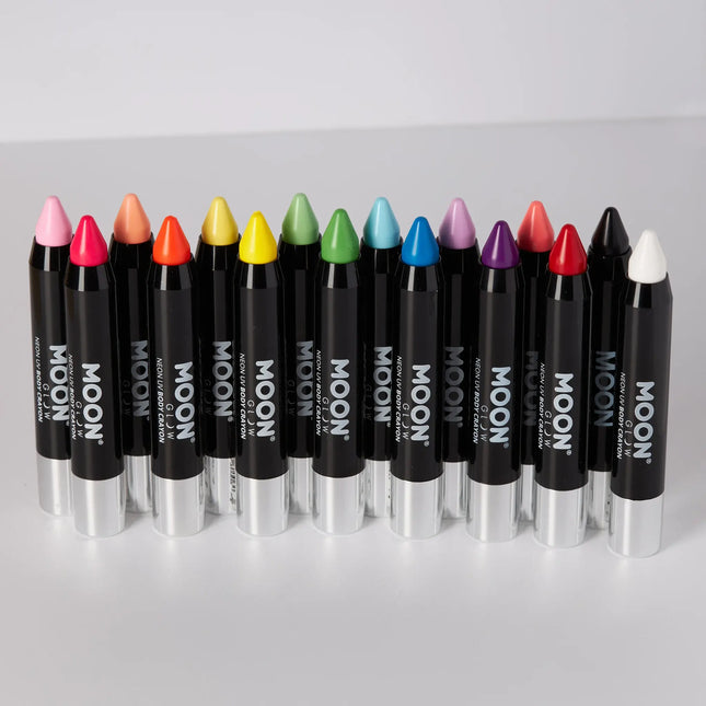 Moon Glow Pastel Neon UV Body Crayons Amarillo Pastel 3.2g