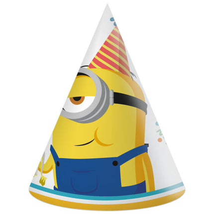 Sombreros de fiesta de los Minions The Rise Of Gru 6pcs