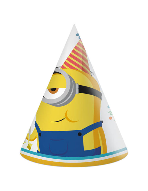 Sombreros de fiesta de los Minions The Rise Of Gru 6pcs