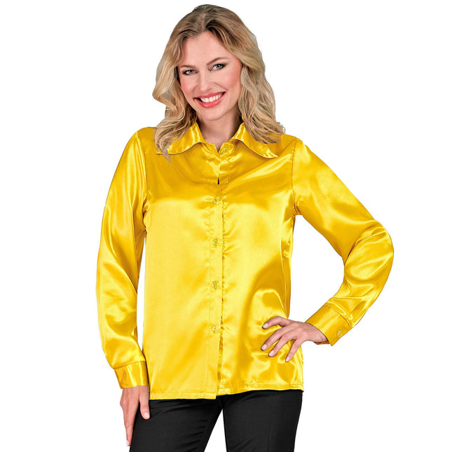 Blusa Disco 70S Amarillo