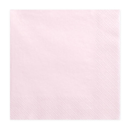 Servilletas rosa claro 30cm 20ud