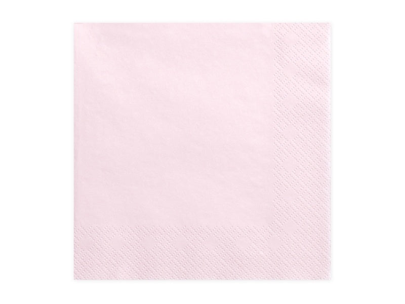 Servilletas rosa claro 30cm 20ud