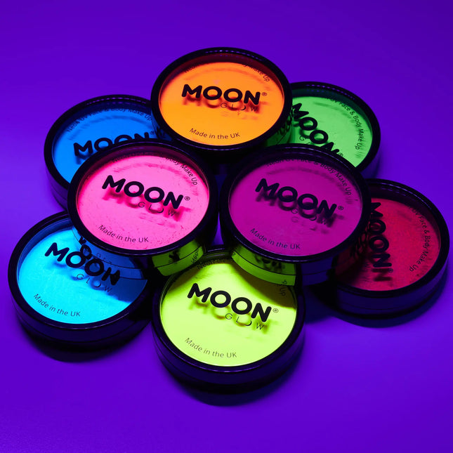 Moon Glow Neon UV Pro Pintura Facial Amarillo Intenso 36g