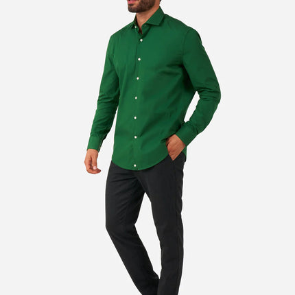 Camisa Verde Oscuro Hombre OppoSuits