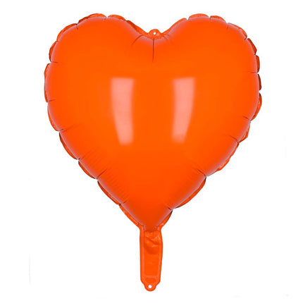 Globo de Helio Naranja Corazón 45cm