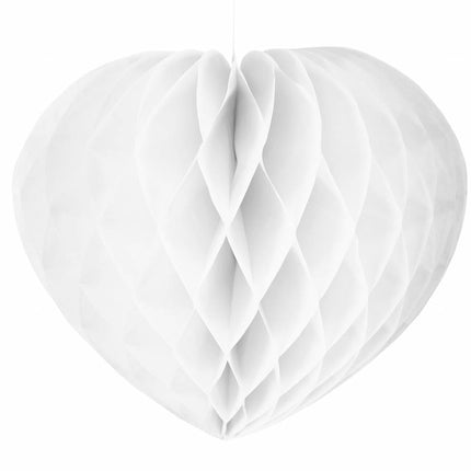 Panal Corazón Blanco 30cm