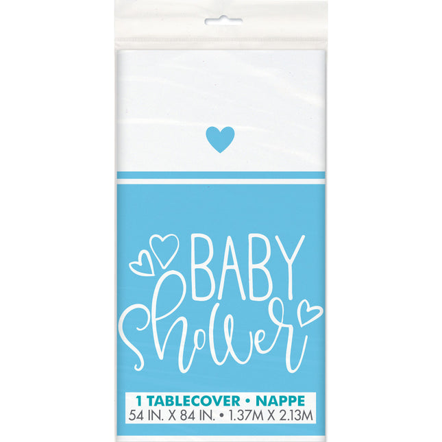 Mantel Baby Shower Azul 2.13m