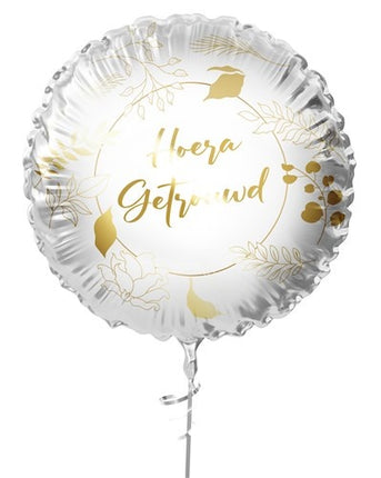 Globo de Helio Boda Vacío Hooray Married 45cm