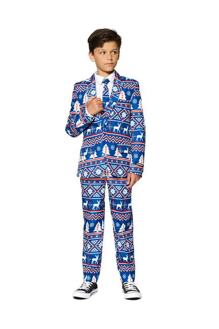 Traje azul Niño de Navidad