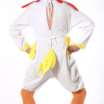 Traje de pollo Blanco