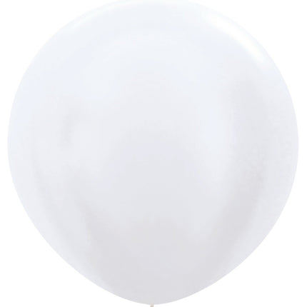 Globos Blanco Perla 91cm 10pcs