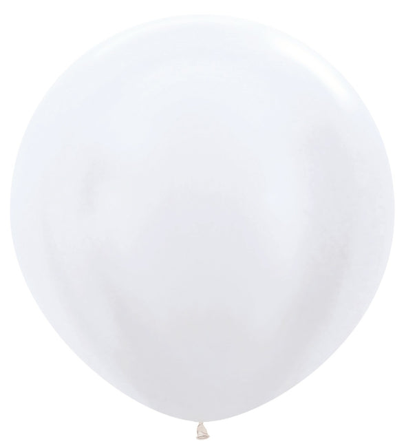 Globos Blanco Perla 91cm 10pcs