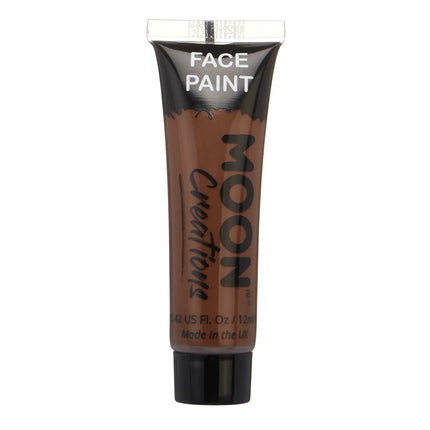 Moon Creations Pintura facial marrón 12ml