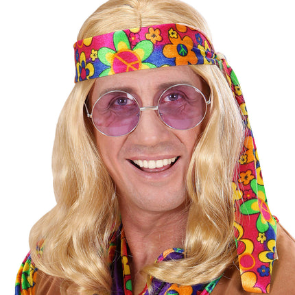 Peluca rubia hippie