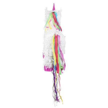 Tira Piñata Unicornio Blanco 47cm