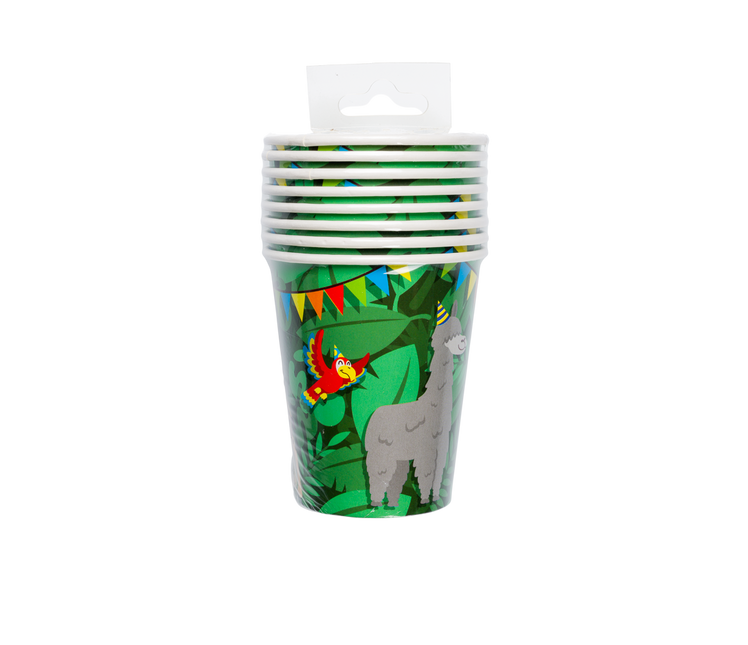 Vasos Jungla 9cm 8uds