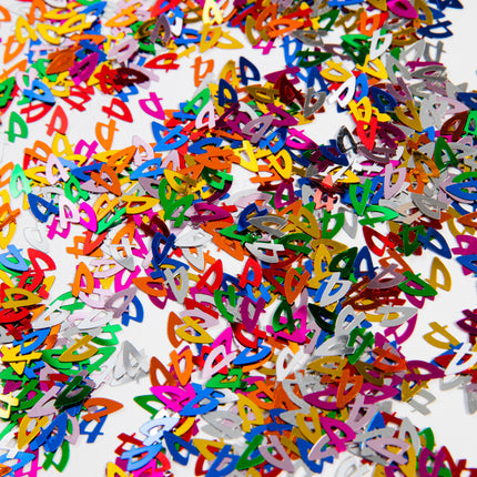 Confeti de mesa 4 Años Coloreado