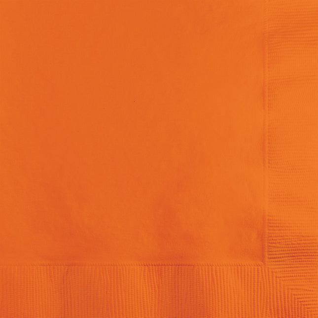 Servilletas Naranja 2 Capas 33cm 20pcs