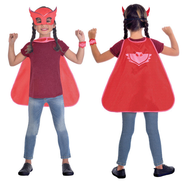 Disfraz Infantil PJ Masks Conjunto Capa Búho 4/8 años