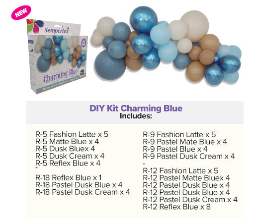 Globos Kit de globos DIY Azul Encantador