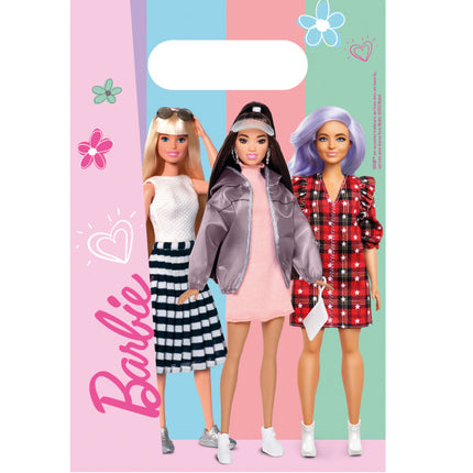 Bolsas para compartir Barbie 23.6cm 8pcs