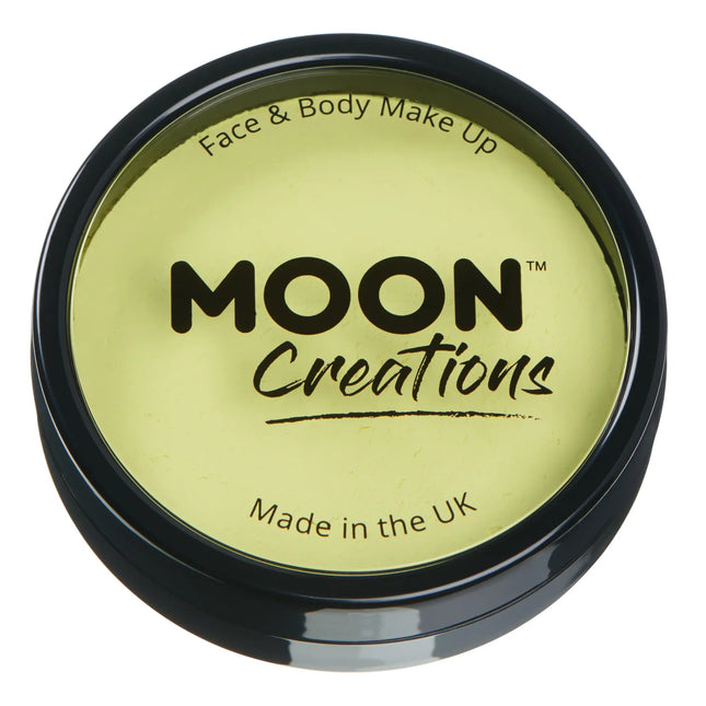 Moon Creations Pro Face Paint Cake Pots Amarillo Claro 36g