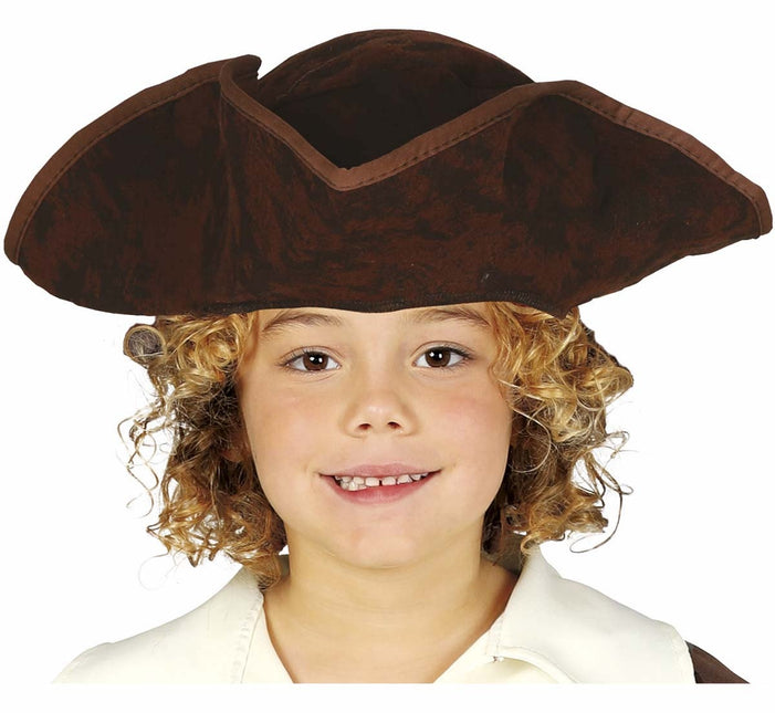 Sombrero pirata marrón niño