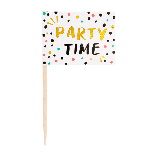 Palillos de cóctel Party Time 7cm 24pcs