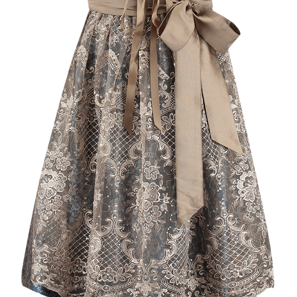 Blanco Azul Vestido Dirndl Oktoberfest Rosa Señoras