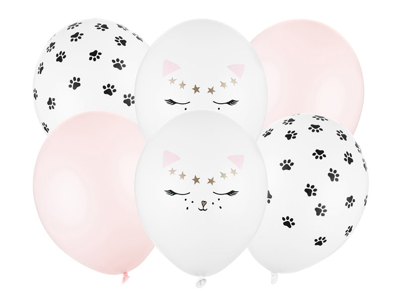 Globos Gato 30cm 6pcs